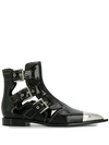 ALEXANDER MCQUEEN CAGE ANKLE BOOTS