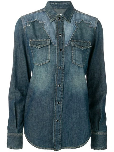 Saint Laurent Western-style Denim Shirt - 蓝色 In Blue