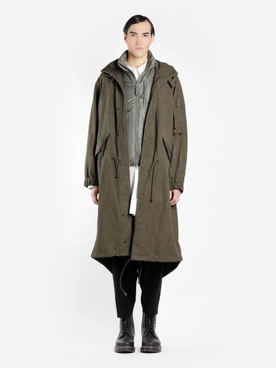 Yohji Yamamoto Coats In Green