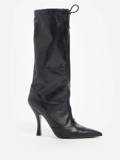 Versace Boots In Black