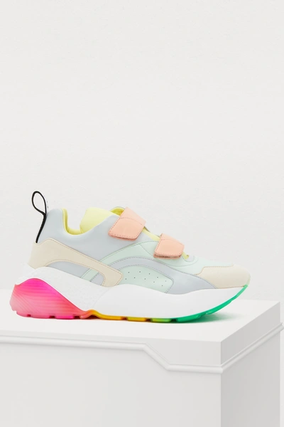 Stella Mccartney Pastel Eclypse Faux-leather Sneakers In Multicoloured