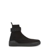 GIVENCHY George V black stretch-knit sneakers