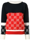 GUCCI GG SUPREME INTARSIA SWEATER