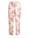JOIE Quisy Cropped Floral & Stripe Pants