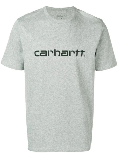 Carhartt Heritage Logo Print T-shirt - 灰色 In Grey
