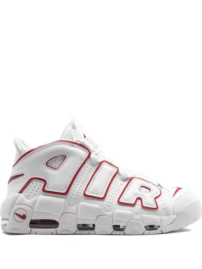 Nike Air More Uptempo '96 "white/varsity Red/white" Sneakers In Bianco/rosso