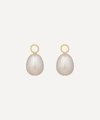 Annoushka Yellow Gold And Baroque Pearl Earring Drops In Gold