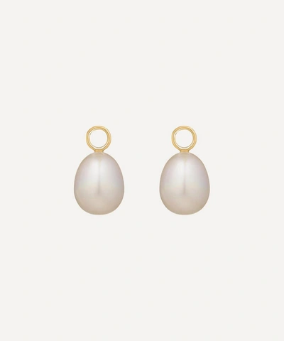 ANNOUSHKA ANNOUSHKA 18CT GOLD BAROQUE PEARL EARRING DROPS,000617608