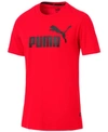 Puma Big And Tall Men's Logo T-shirt In  Red