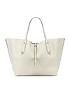 ANNABEL INGALL ANNABEL INGALL LARGE ISABELLA TOTE IN WHITE.,AING-WY83