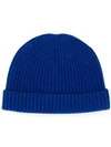 N•PEAL RIBBED KNIT BEANIE