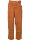 DESA 1972 SUEDE CROPPED TROUSERS