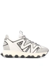 LANVIN PANELLED LACE-UP SNEAKERS