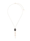 Anapsara Dragonfly Pendant Necklace In Rose Gold