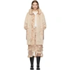 MONCLER GENIUS 4 MONCLER SIMONE ROCHA BEIGE RUFFLE COAT