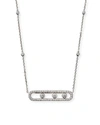 Messika Baby Move 18k White Gold Diamond Pave Necklace