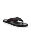 SAKS FIFTH AVENUE COLLECTION Perforated Leather Flip Flops