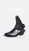 R13 ANKLE HALF COWBOY BOOTS W/ HARNESS