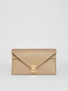 BURBERRY Small Leather TB Envelope Clutch