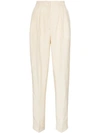 GOLDEN GOOSE BROWN FELICIA HIGH-WAISTED TROUSERS