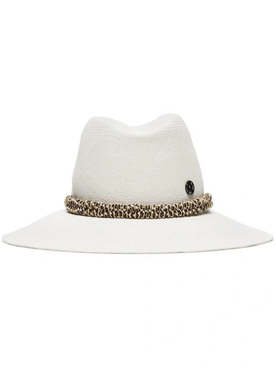 Maison Michel Kate Straw Hat In White
