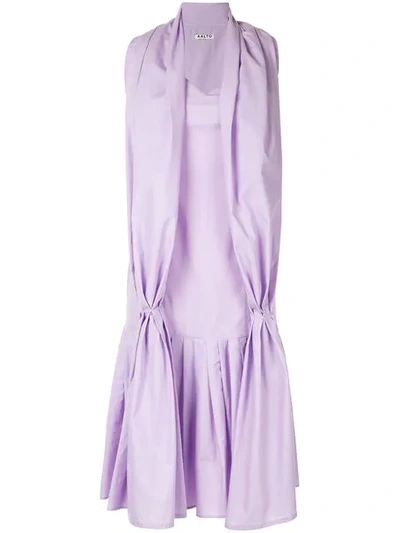 Aalto Dress With Scarf Detail - 紫色 In Purple