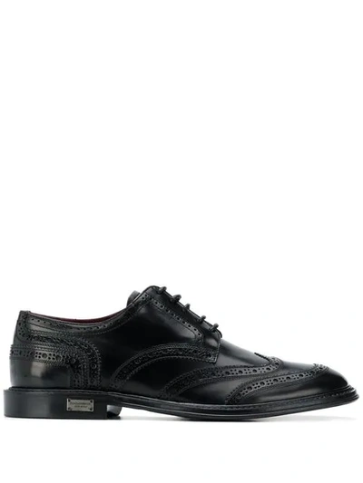Dolce & Gabbana Oxford Brogues In Black