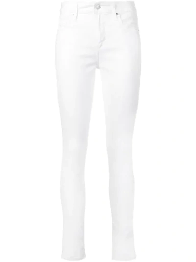 Levi's 311 Studded Ankle-zip Shaping Skinny Jeans In Soft Clean White