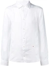 Peuterey Long-sleeved Linen Shirt In White