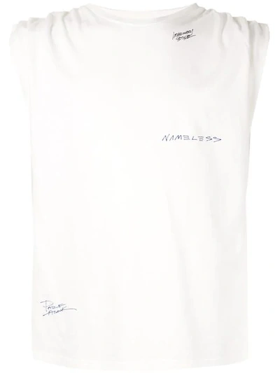 Ground Zero Roll-sleeves Tank Top - 白色 In White