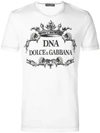 Dolce & Gabbana Dolce And Gabbana White Dna Logo T-shirt