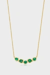 Monica Vinader Siren Mini Nugget Cluster Necklace In Y Gold