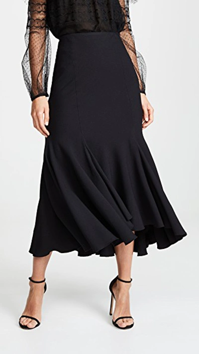 Giambattista Valli Ruffle Skirt In Black