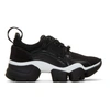 Givenchy Low Jaw Leather-trimmed Sneakers In Black