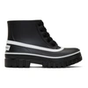 Givenchy Black Glaston Flat Lace-up Leather Ankle Boots