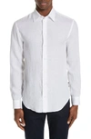 EMPORIO ARMANI SLIM FIT SOLID SPORT SHIRT,21SM0L210F9100