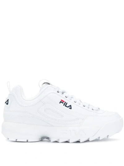 Fila Disruptor Ii No-sew Sneakers In White Navy