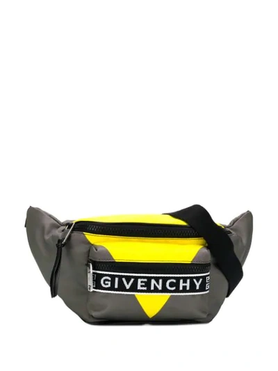 Givenchy Logo Print Belt Bag In Grey