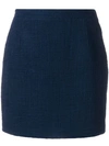 ALESSANDRA RICH ALESSANDRA RICH FITTED MINI SKIRT - 蓝色