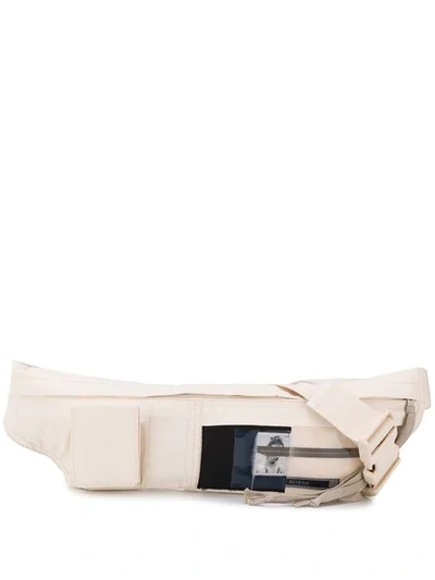 Rick Owens Drkshdw Rick Owens Drk Shdw Off-white Belt Bag With Patches Detail