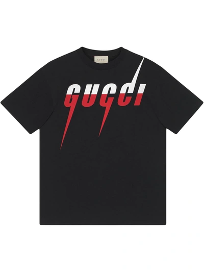 Gucci Blade Logo T-shirt In Black