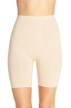 Wacoal Beyond Naked Cotton Blend Thigh Shaper Shorts In Sand