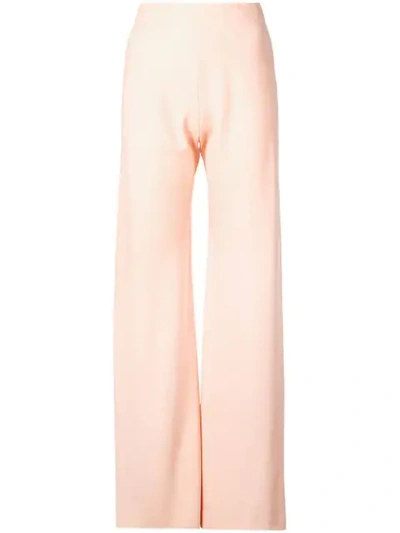 Rosetta Getty Classic Straight-leg Trousers In Pink