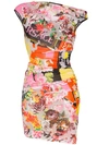 VERSACE FLORAL FITTED DRESS