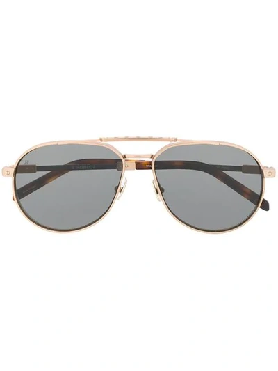 Hublot Eyewear Aviator Sunglasses - 金色 In Gold
