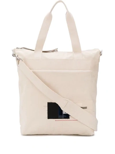 Rick Owens Drkshdw Off White Tote Bag In Neutrals