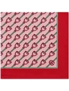 GUCCI SCARF WITH STIRRUPS PRINT