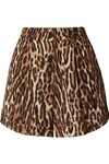 R13 Leopard-print voile shorts