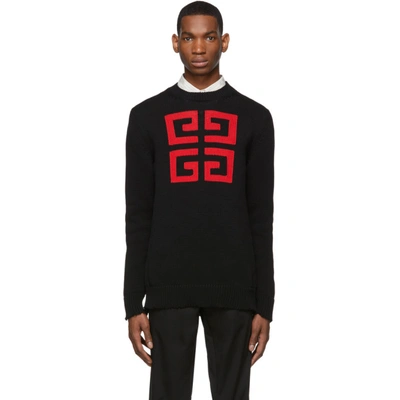 Givenchy Logo Embroidered Sweater - 黑色 In Black