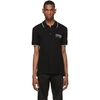 GIVENCHY GIVENCHY BLACK SEQUINS EMBROIDERED SLIM FIT POLO